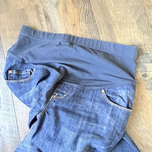 Maternity flared denim jeans size 2 regular natural fibers cotton denim in Blue - Picture 7 of 7